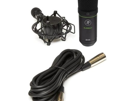 Mackie EM-91C Pro Studio Recording Condenser Microphone Mic+Shock Mount+Cable Discount