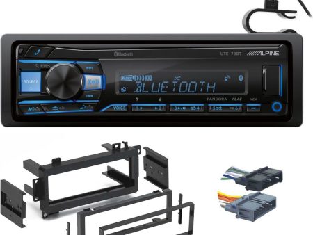 1-Din Alpine Digital Media Bluetooth Stereo Receiver For 1987-2000 Dodge Dakota Online Sale