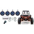 (4) KICKER 45KMTC8 8  1200 Watt Tower LED Speakers+Amp+Receiver For RZR ATV Cart Discount