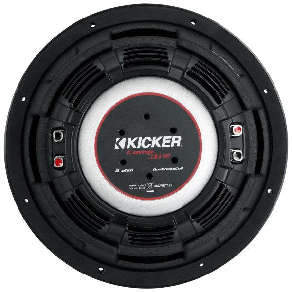 (2) Kicker 48CWRT122 COMPRT12 2000W 12  DVC 2-Ohm Shallow Car Subwoofers Subs on Sale