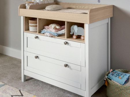 Mamas and Papas Harwell White Dresser with Change Top Supply