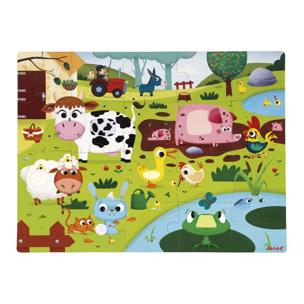 Janod Farm Animals Tactile (Touch & Feel) Puzzle For Cheap