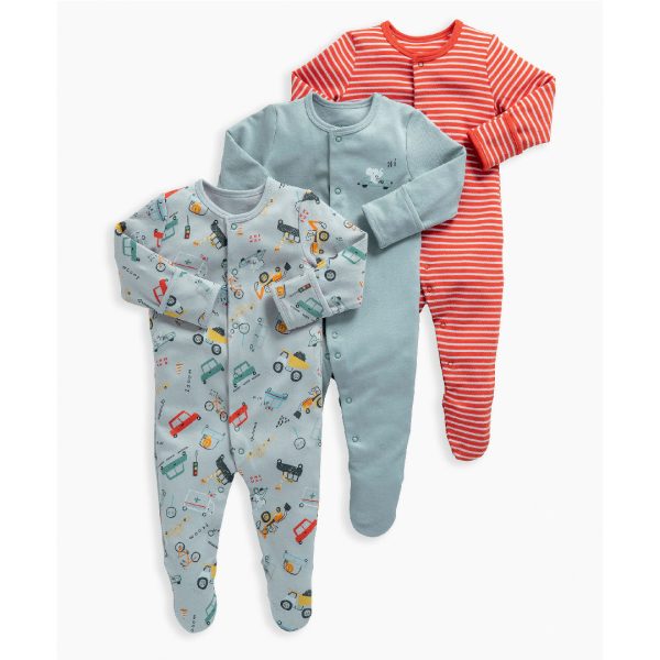 Mamas and Papas Animal Transport Onesies - 3 Pack Discount