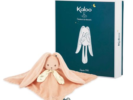 Kaloo Peach Rabbit Doudou Comforter Supply