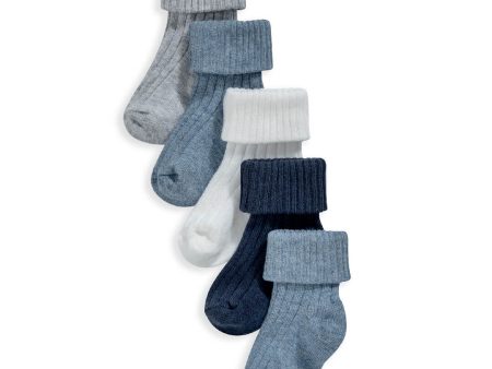 Mamas and Papas Dark Blue Socks - 5 Piece Pack Discount