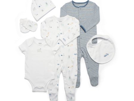 Mamas and Papas Blue Stripe Farm - 6 Piece Set Supply