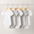 Mamas and Papas Grey Short Sleeve Bodysuits - 5pack Cheap