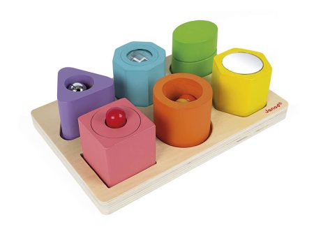 Janod I Wood Shapes & Sounds Blocks Hot on Sale