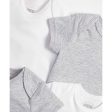 Mamas and Papas Grey Short Sleeve Bodysuits - 5pack Cheap