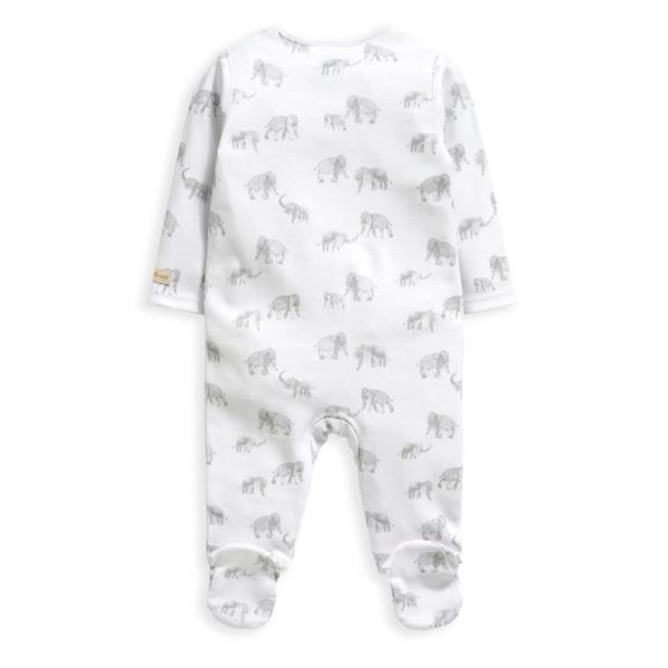 Mamas and Papas Elephant Onesie with Zip on Sale